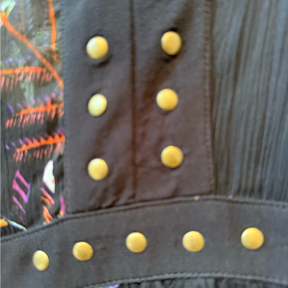 Maeve Black Floral Dress with Studded Detail - Picture 5 of 9